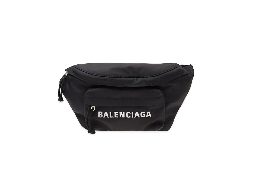 BALENCIAGA Nylon Belt Bag "Black"