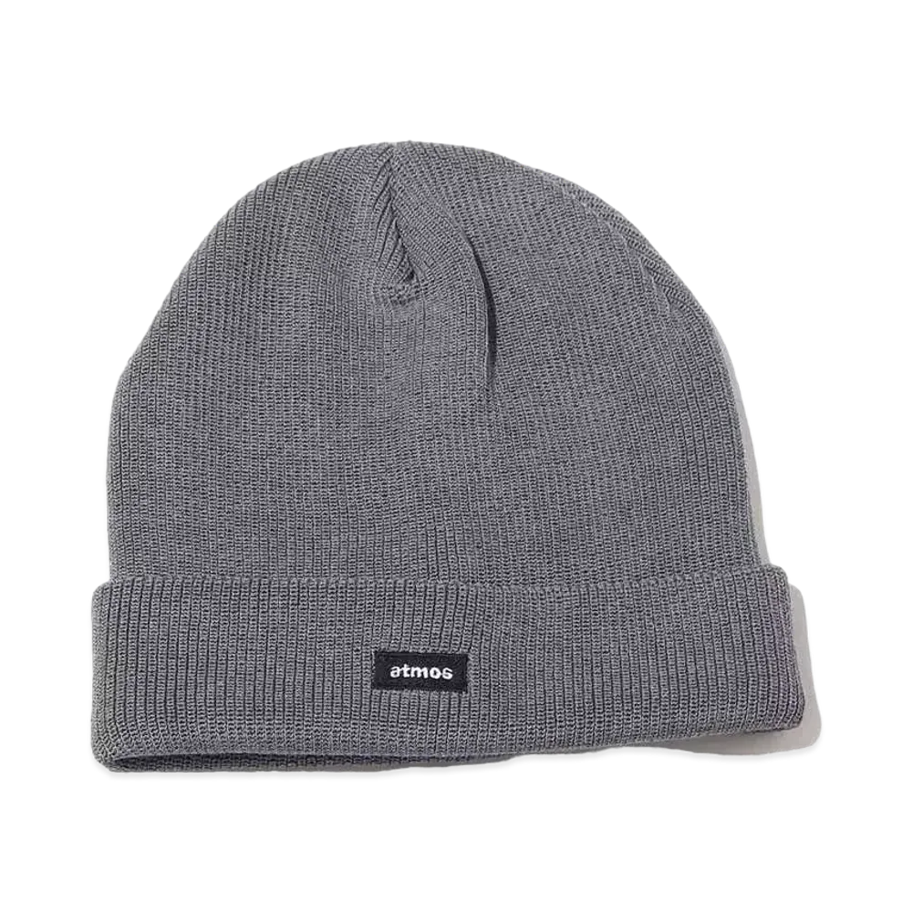 atmos Small Box Logo Knit Cap "Grey"