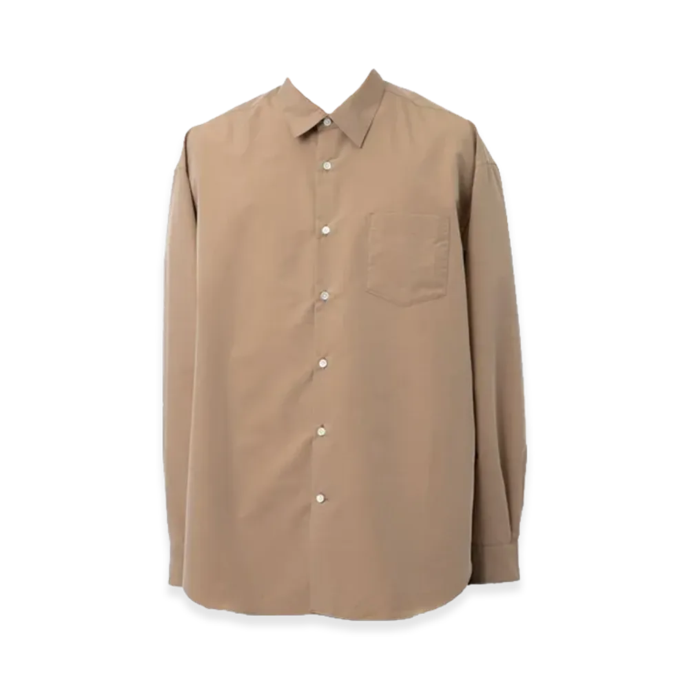 WELLDER Wide Silhouette Shirts "Camel"