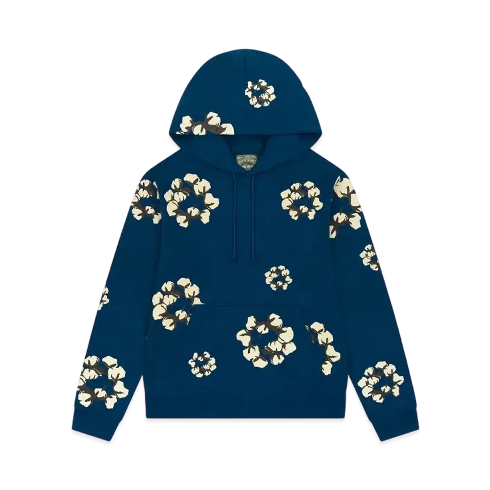 DENIM TEARS x CACTUS PLANT FLEA MARKET Wreath Hoodie "Navy"