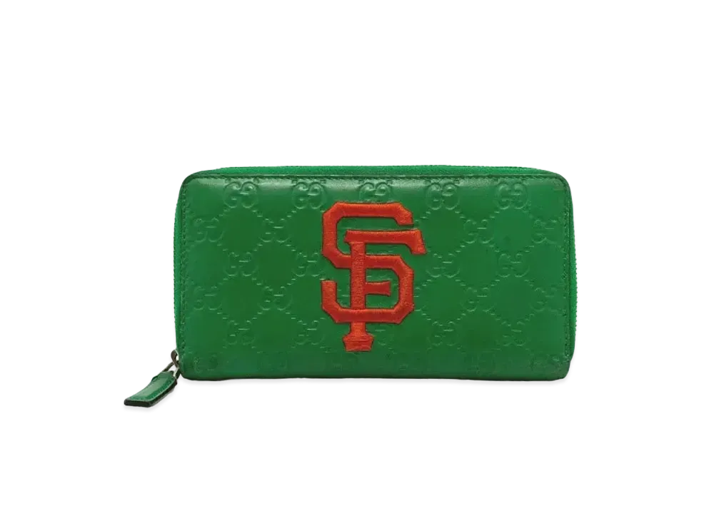 GUCCI x MLB San Francisco Giants Round Zipper GG Signature "Green"