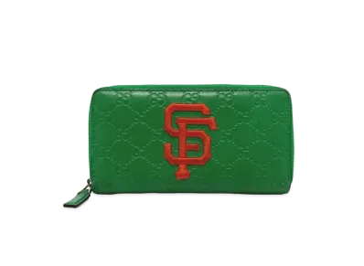 GUCCI x MLB San Francisco Giants Round Zipper GG Signature "Green"