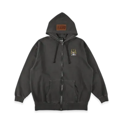 WIND AND SEA Man City Zip Up Sweatshirt "Black"