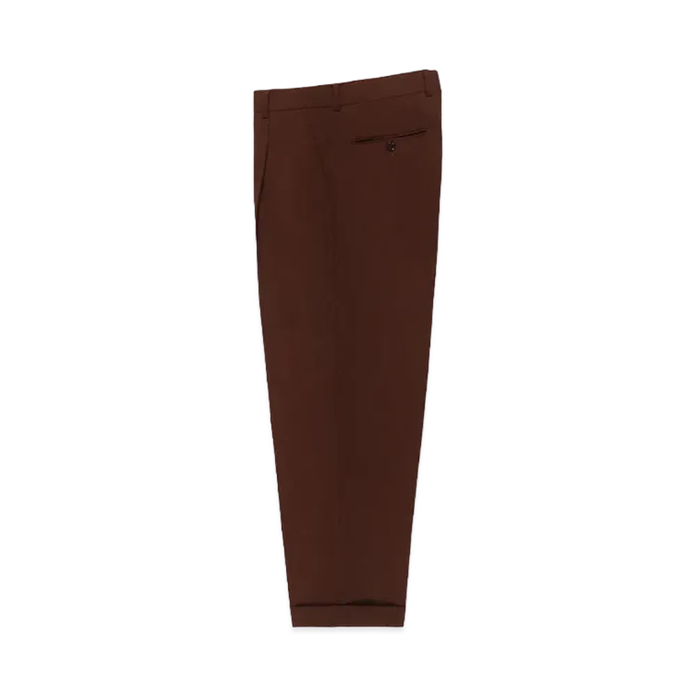 WACKO MARIA Dormeuil / Pleated Trousers (Type-2) "Brown"