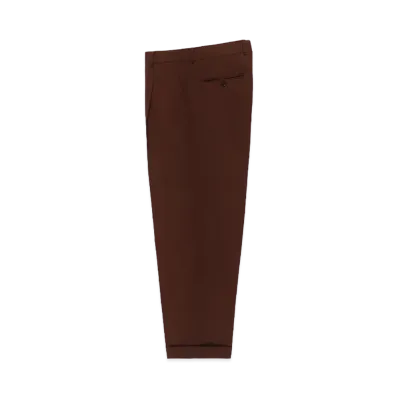 WACKO MARIA Dormeuil / Pleated Trousers (Type-2) "Brown"