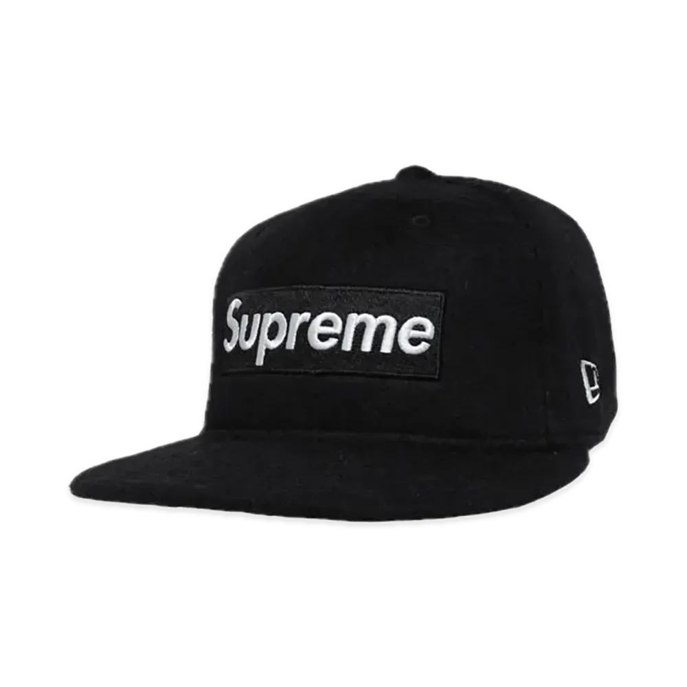Supreme Brushed Wool Box Logo New Era "Black"