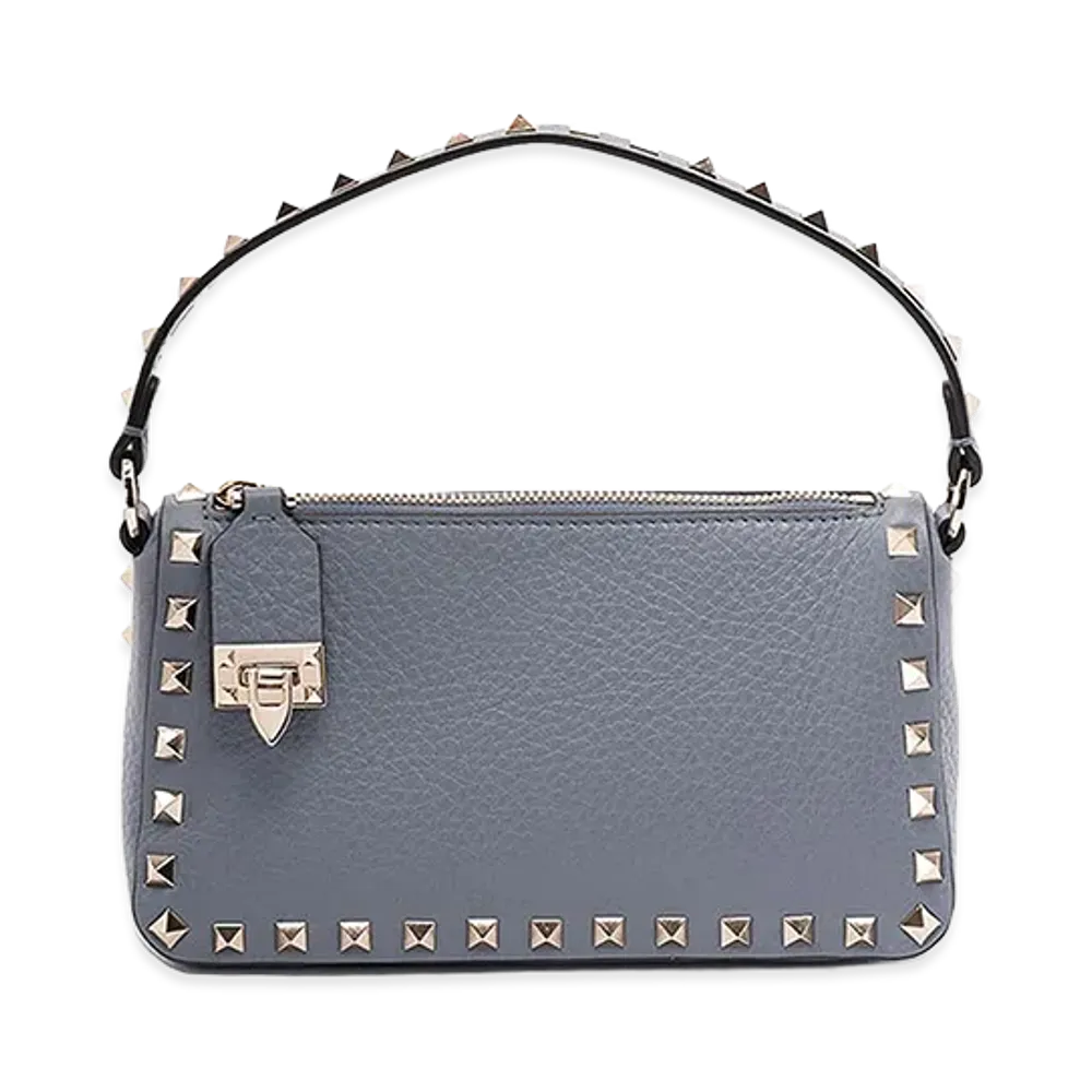 Valentino Women's Rockstud Small Shoulder Bag "Gray"