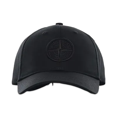 Stone Island Logo Baseball Cap "Black"