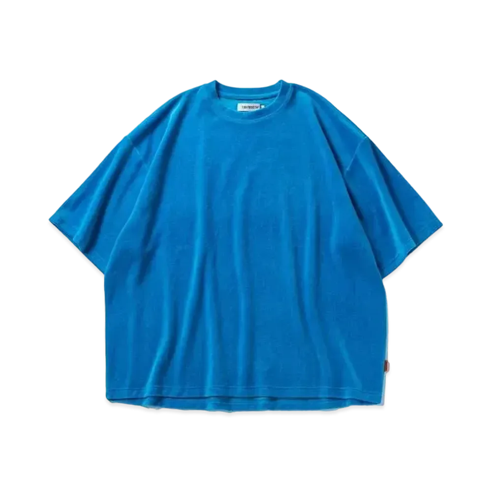 TIGHTBOOTH Velour T-shirt "Turquoise"
