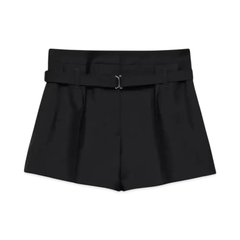 PRADA Women's Kid Mohair Shorts "Black"