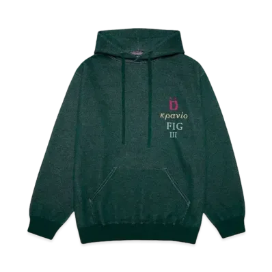 DUSTNATION BONE KNIT HOODIE "GREEN"