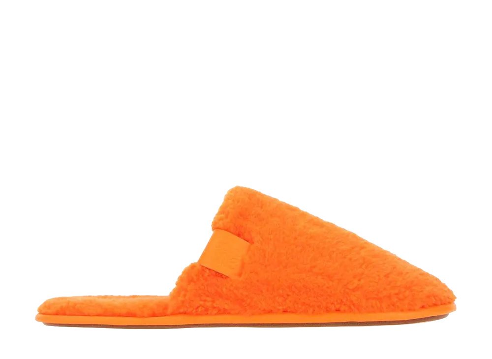LOEWE Fluo Pile Slippers "Orange"