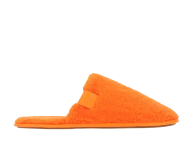 LOEWE Fluo Pile Slippers "Orange"