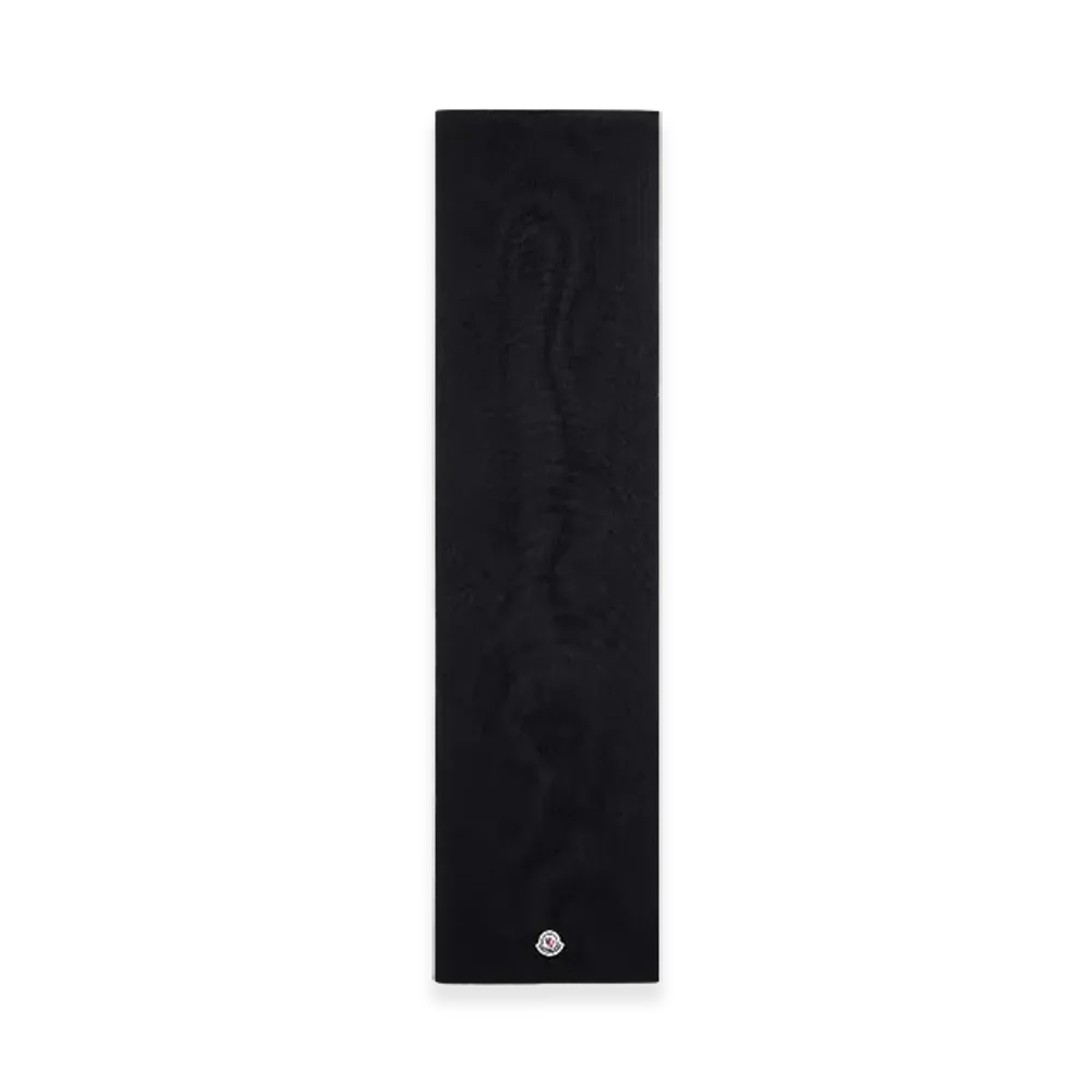 MONCLER Wool Scarf "Black"