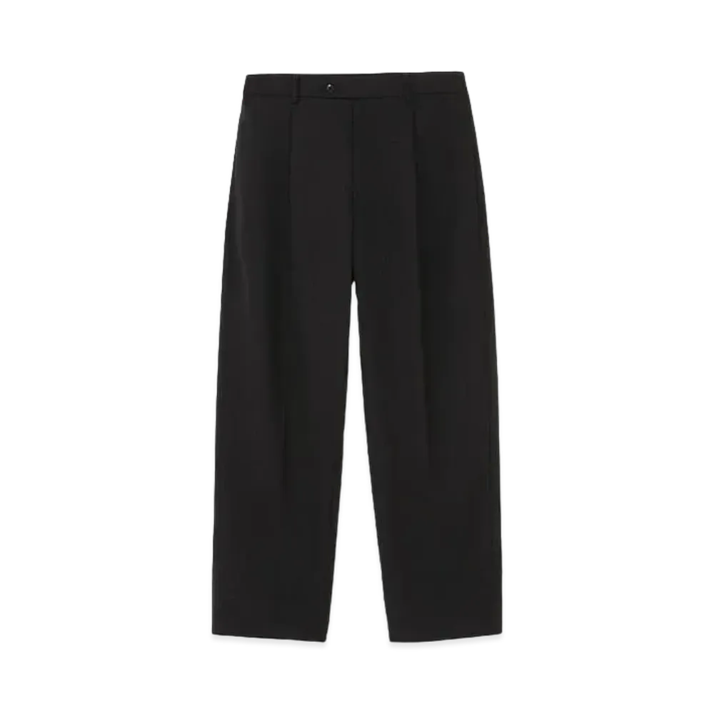 Goldwin Wool Bamboo One Tuck Pants (Unisex) "Black"