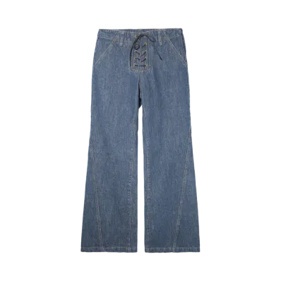 X-Girl Lace Up Denim Pants "Indigo"