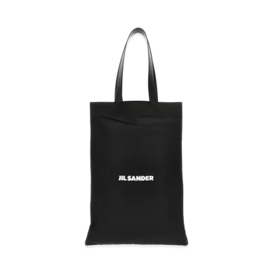 Jil Sander Women's 'Flat Shopper' Large Shopping Bag "Black"