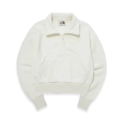 The North Face White Label Terry Half Zip Sweatshirt (W) "Cream"