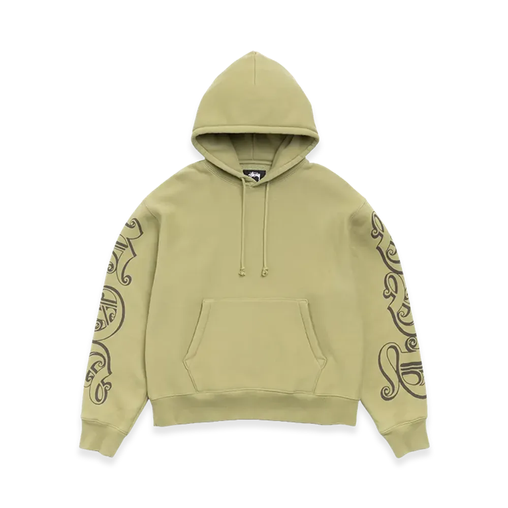 Stussy Motif Print Hoodie "Moss"
