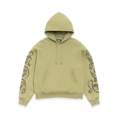 Stussy Motif Print Hoodie "Moss"