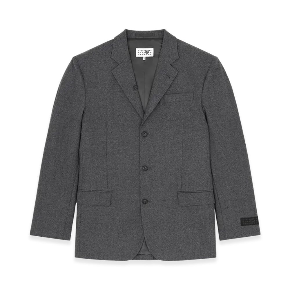 MM6 Maison Margiela Men's Wool Blazer "Dark Gray"