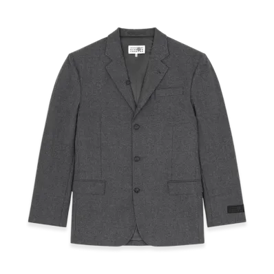 MM6 Maison Margiela Men's Wool Blazer "Dark Gray"