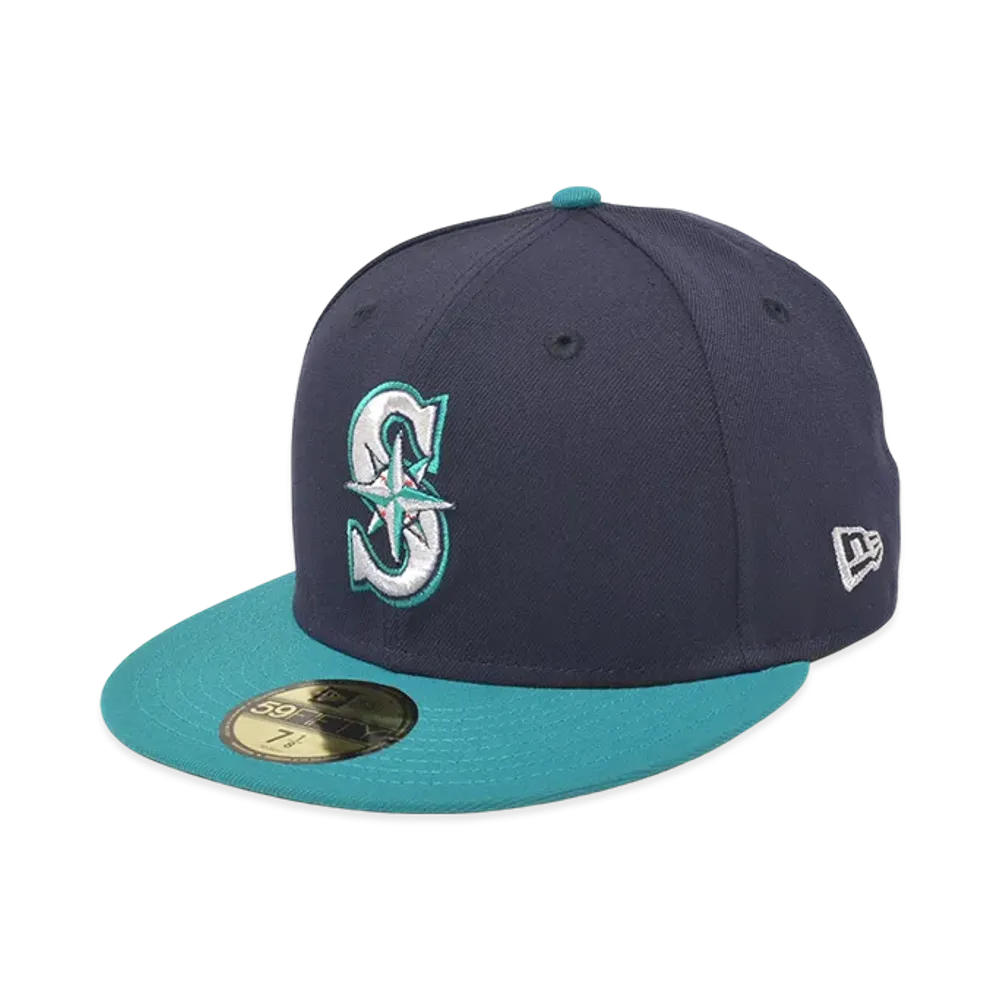 NEW ERA MLB On-Field 59Fifty Authentic Collection Seattle Mariners "Navy/Teal"