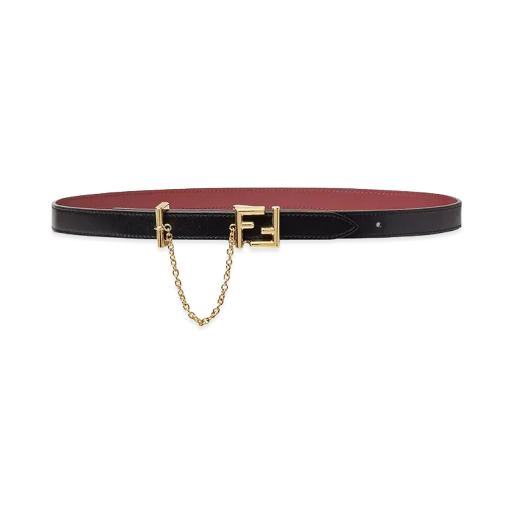 FENDI Women's FF Stud Buckle Reversible Belt "Multicolor"