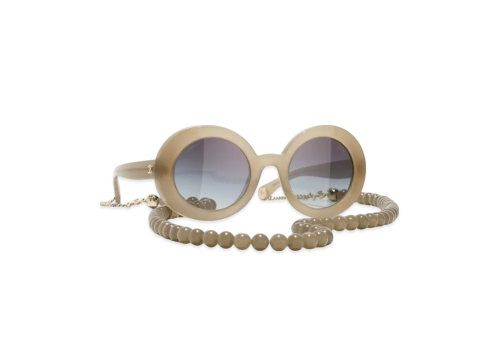 CHANEL Sunglasses "Beige"