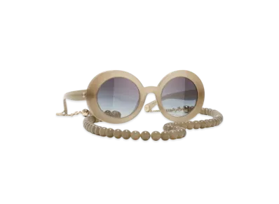 CHANEL Sunglasses "Beige"