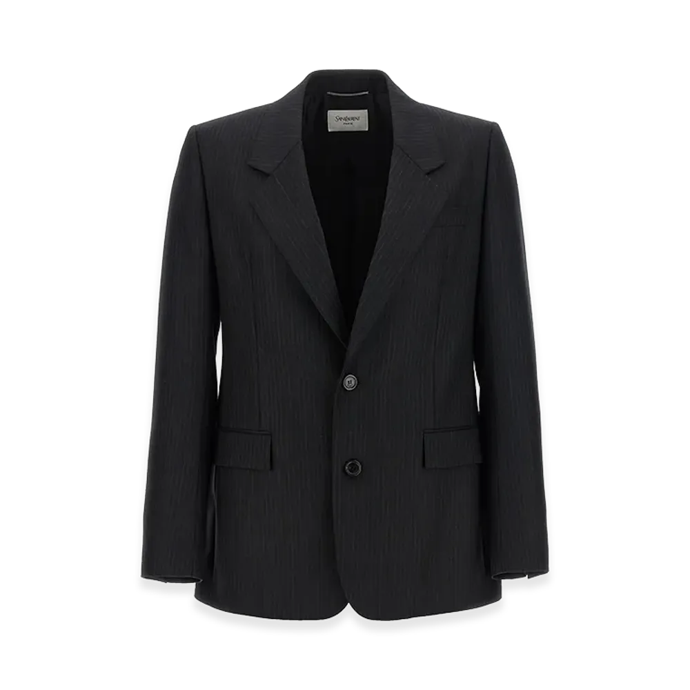 Saint Laurent Pinstripe Blazer "Black"