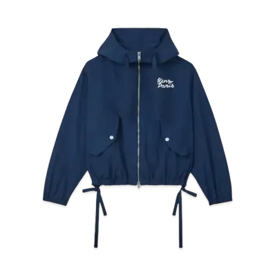 KENZO 'JUNGLE HEART' Embroidery Wind Breaker "Midnight Blue"