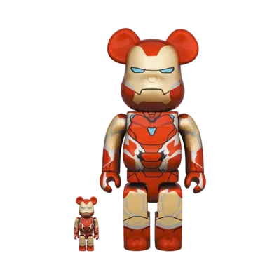 Bearbrick x Marvel Iron Man Mark 85 100% & 400%