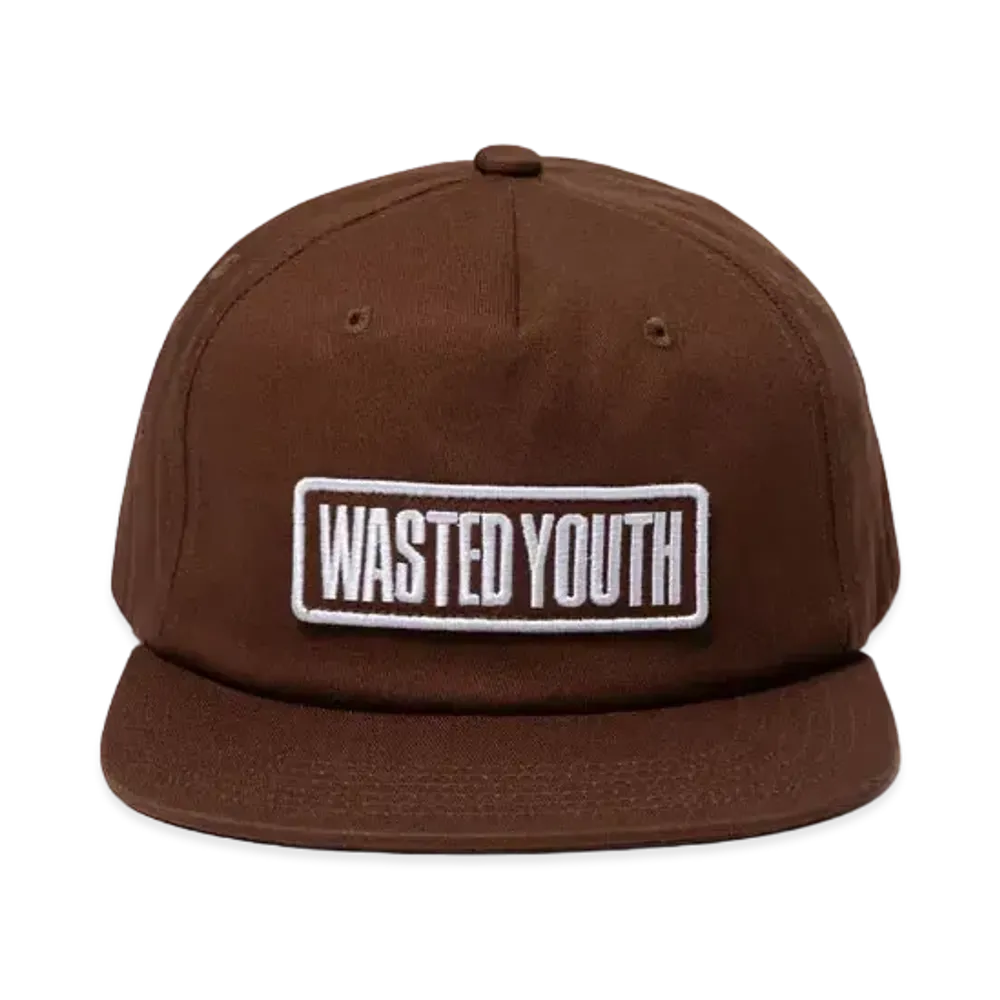 Wasted Youth 5 Panel Snapback Cap "Brown" / VERDY