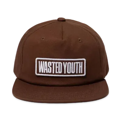 Wasted Youth 5 Panel Snapback Cap "Brown" / VERDY