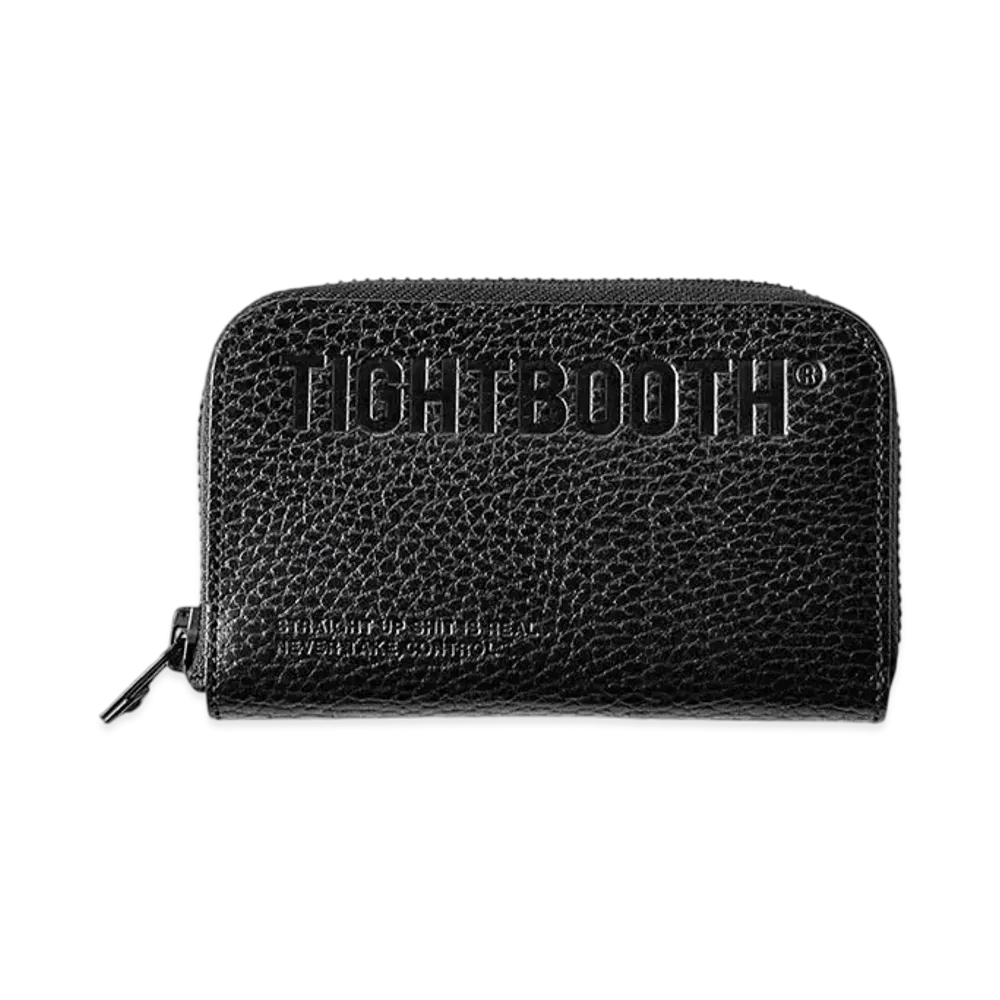 TIGHTBOOTH Leather Zip Wallet "Black"