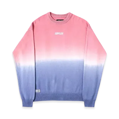 SUPPLIER Gradation Knit "Pink/Blue"