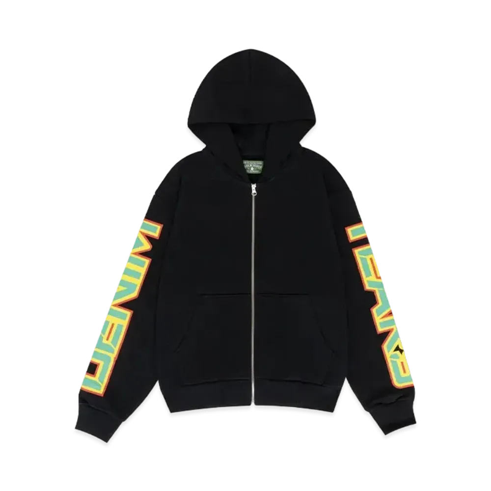 DENIM TEARS Spring Gardens Zip Hoodie "Black"