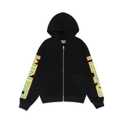 DENIM TEARS Spring Gardens Zip Hoodie "Black"