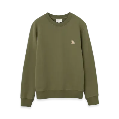 Maison Kitsune Chillax Patch Regular Sweatshirt "Military Green"