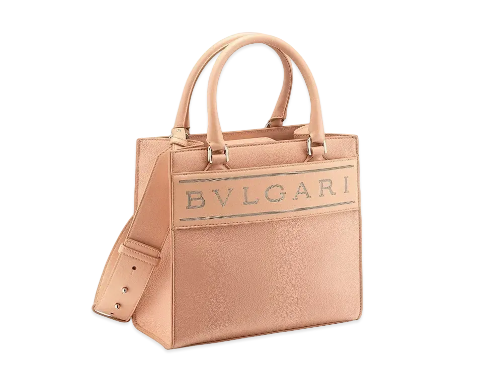 BVLGARI BVLGARI Logo Tote "Beige"
