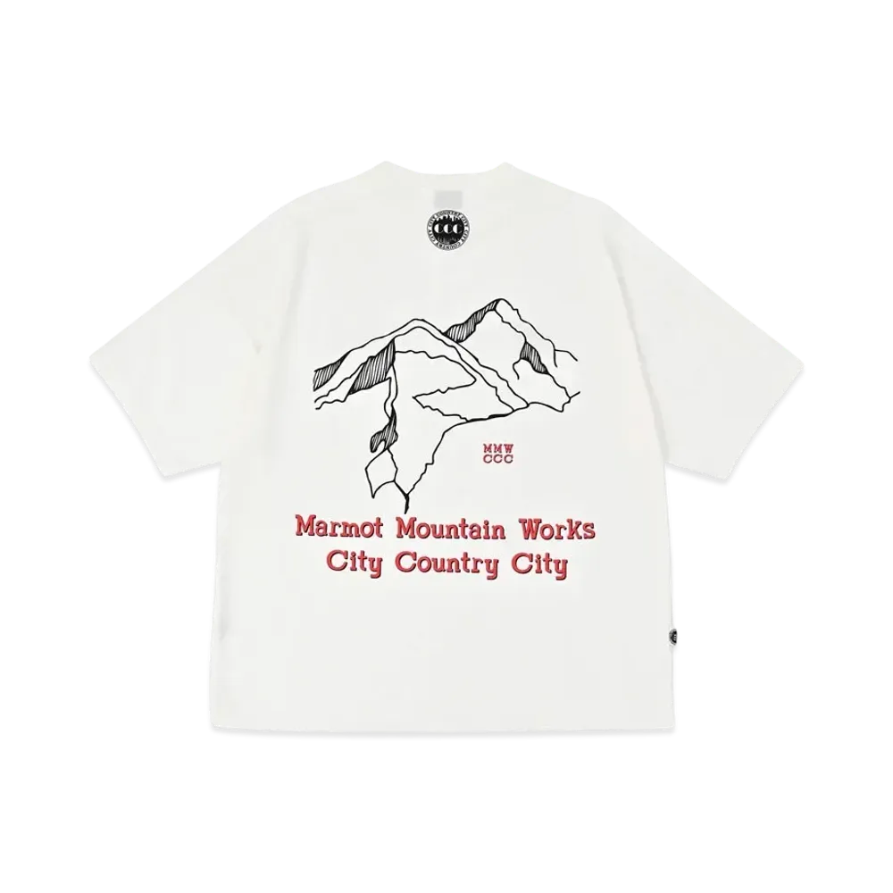 Marmot x CITY COUNTRY CITY MMWCCC Everywhere T-shirt Words of a Mountain "White"