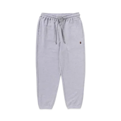 A BATHING APE One Point Relaxed Fit Sweat Pants "Gray"
