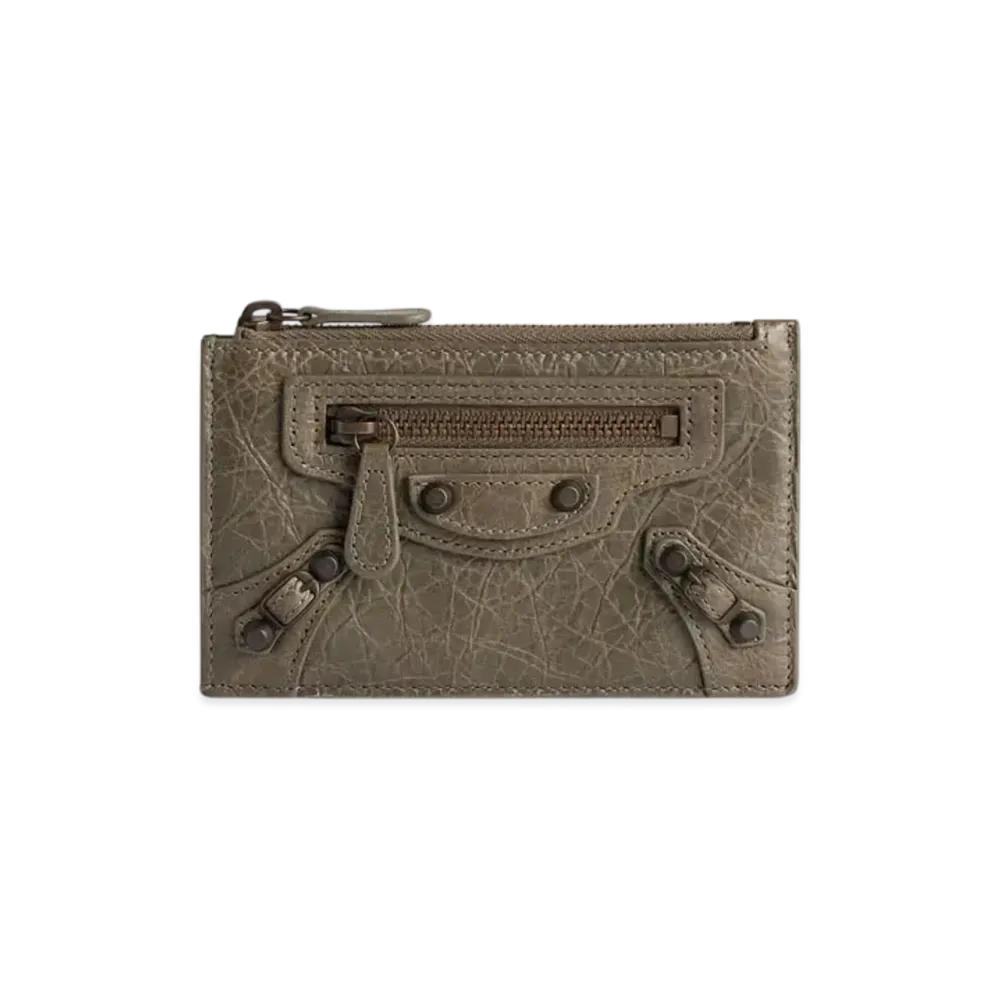 BALENCIAGA Le City Long Coin and Card Holder "Army Green"