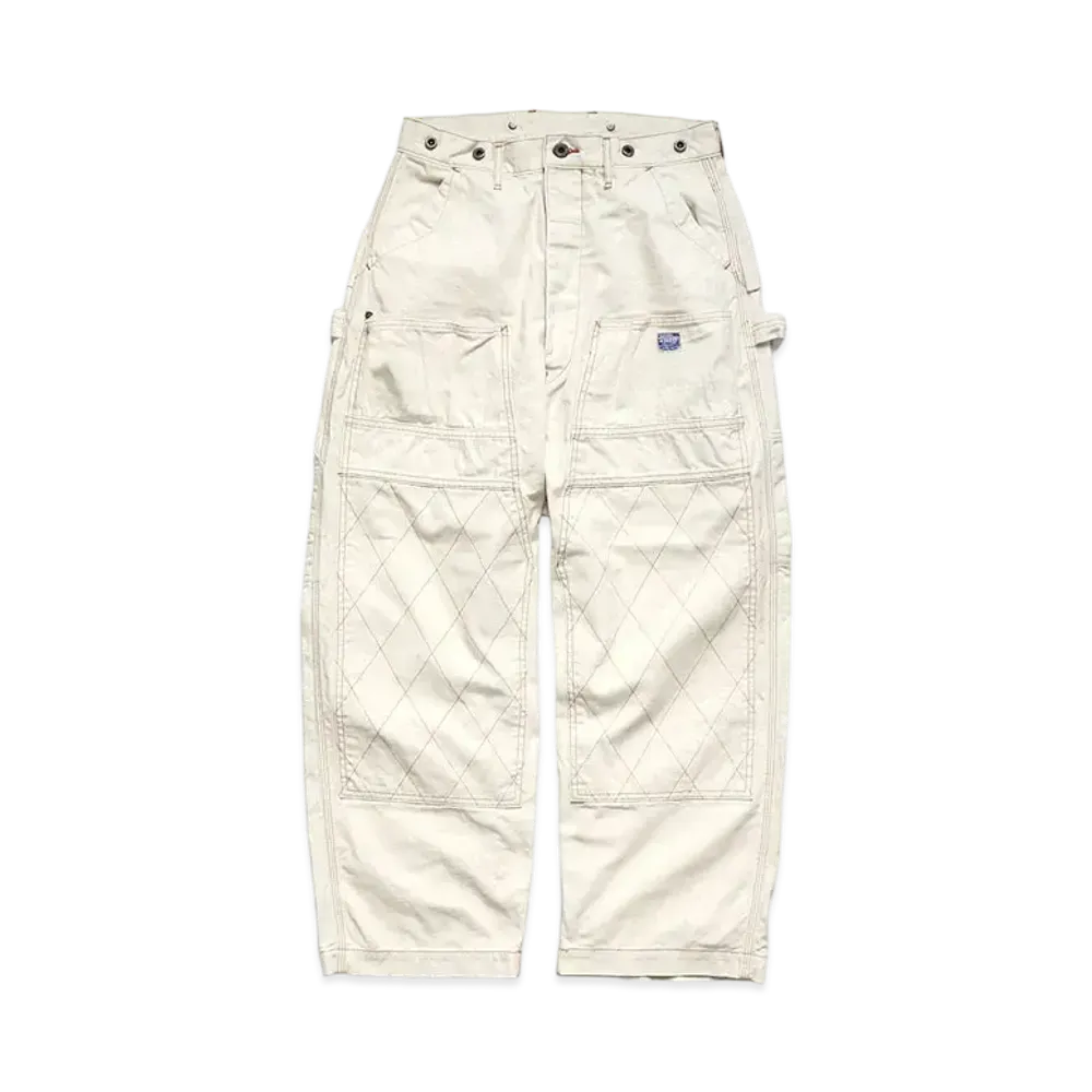 KAPITAL THIN CANVAS WIDE RUMBER PANTS "Quinity"