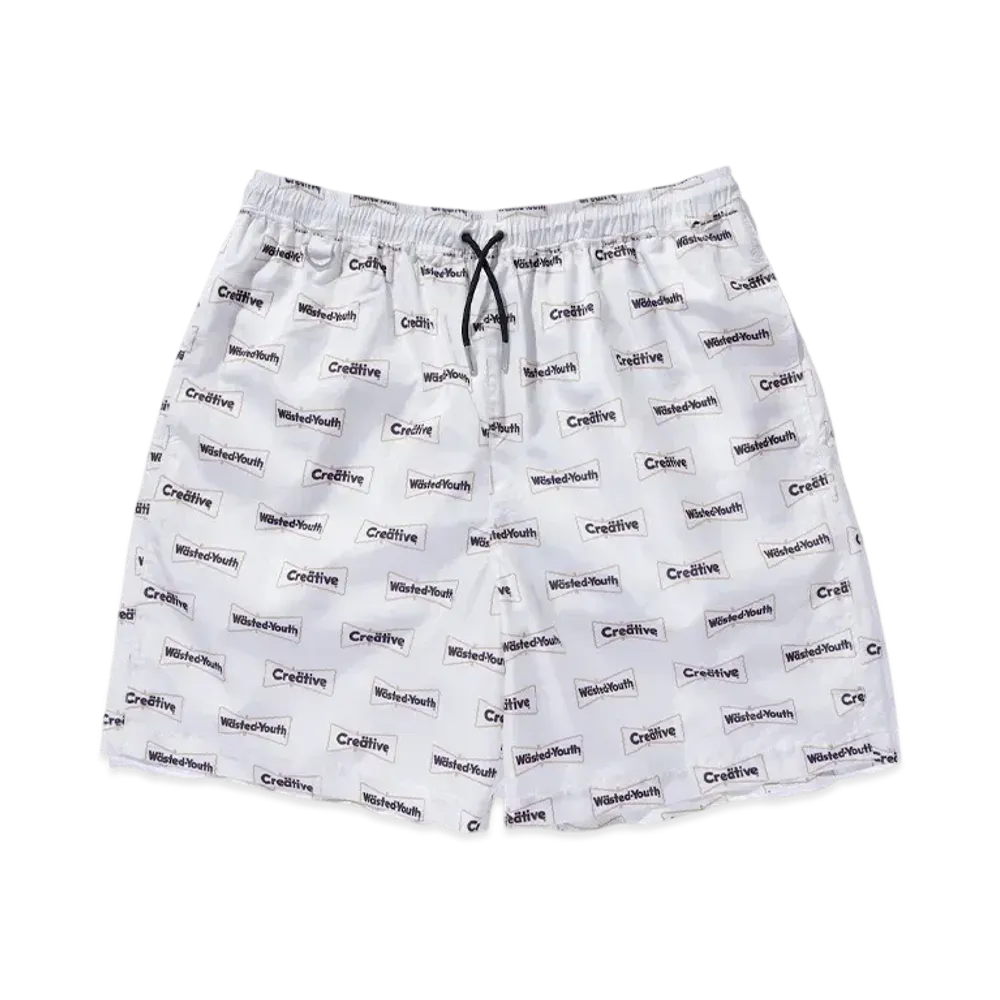 Wasted Youth x CreativeDrugStore Shorts "White"