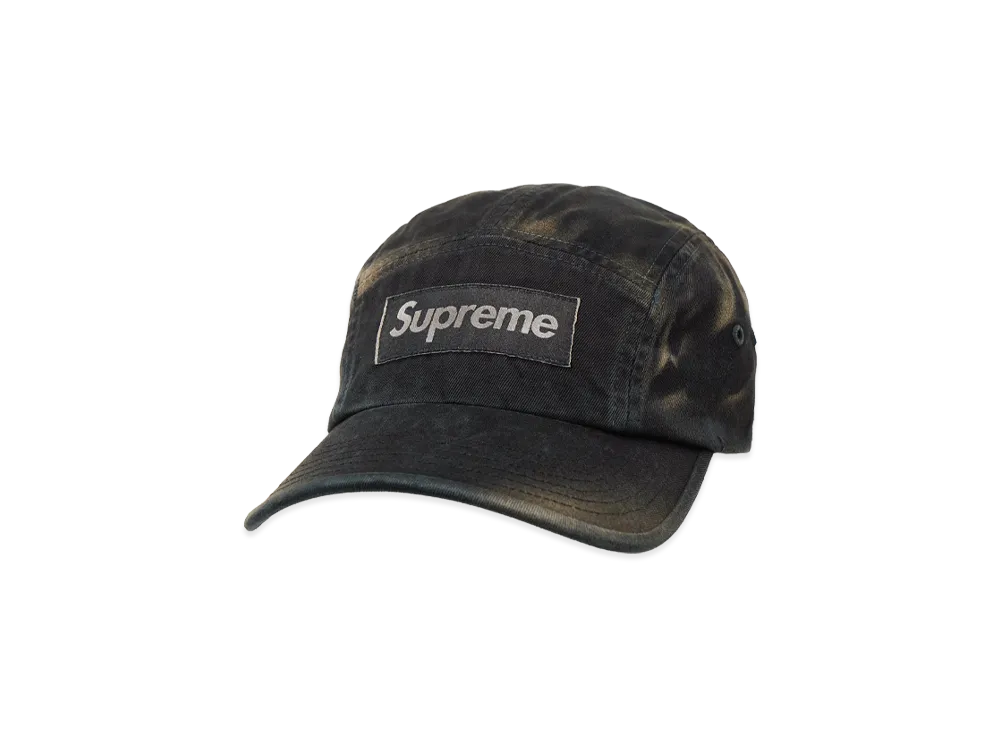 Supreme Overdyed Camp Cap (25FW) "Black"