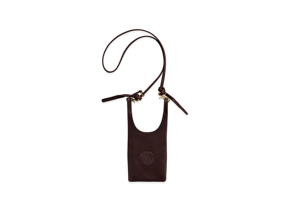 NICENESS N.Lowe Petit Steerhide Shoulder Bag Small "Dark Brown"