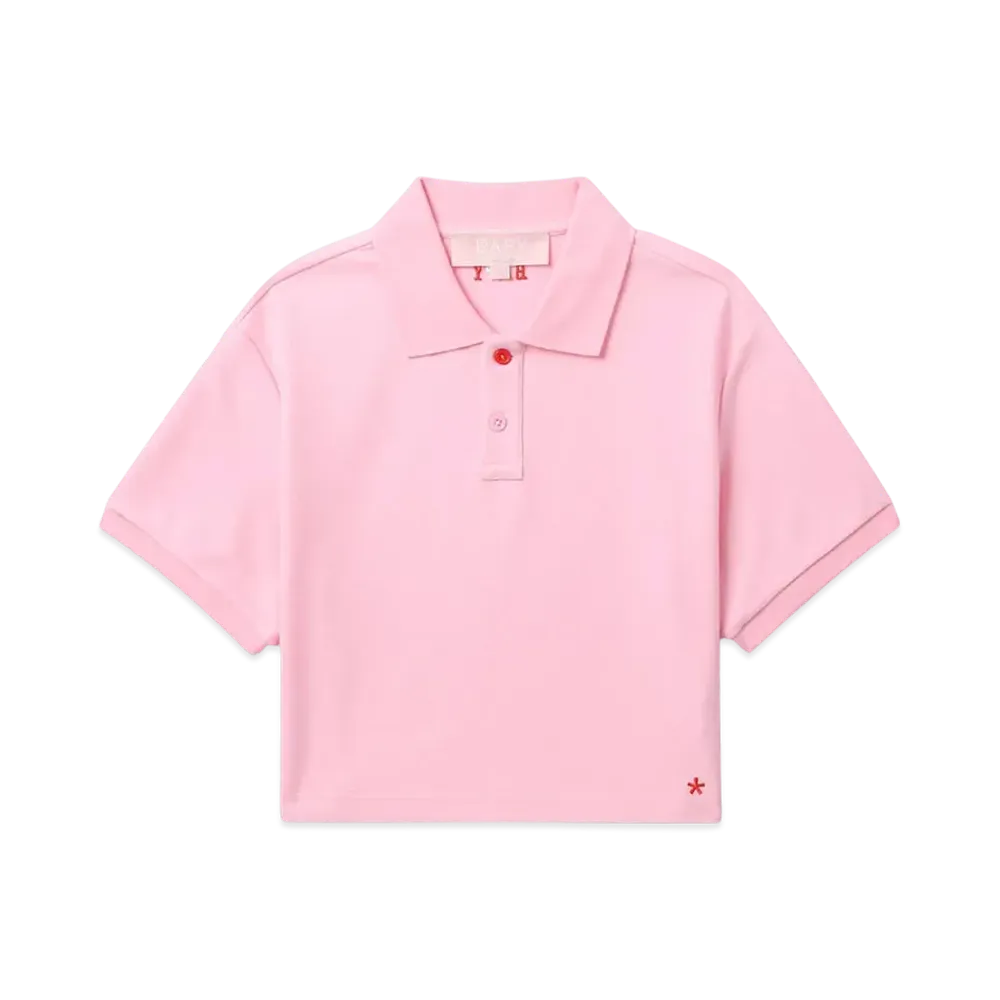 A BATHING APE Bapy Logo Polo Shirt "Pink"