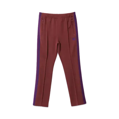Needles Narrow Track Pant - Poly Smooth "Wine"